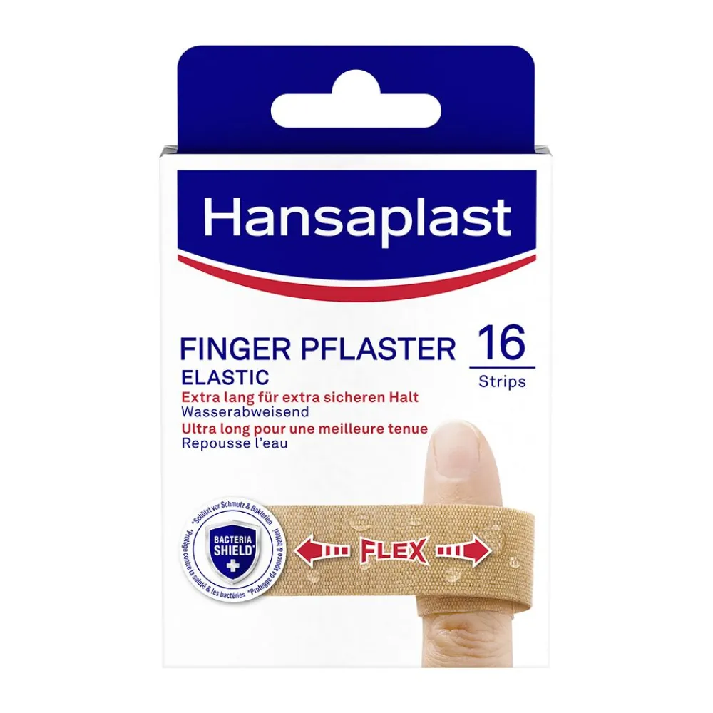 Elastic Fingerpflaster | Elastische Pflaster | Wundpflaster mit starkem Halt | 16 Stk. - Jetzt 20% mit dem Code hp20 sparen>Hansaplast Outlet
