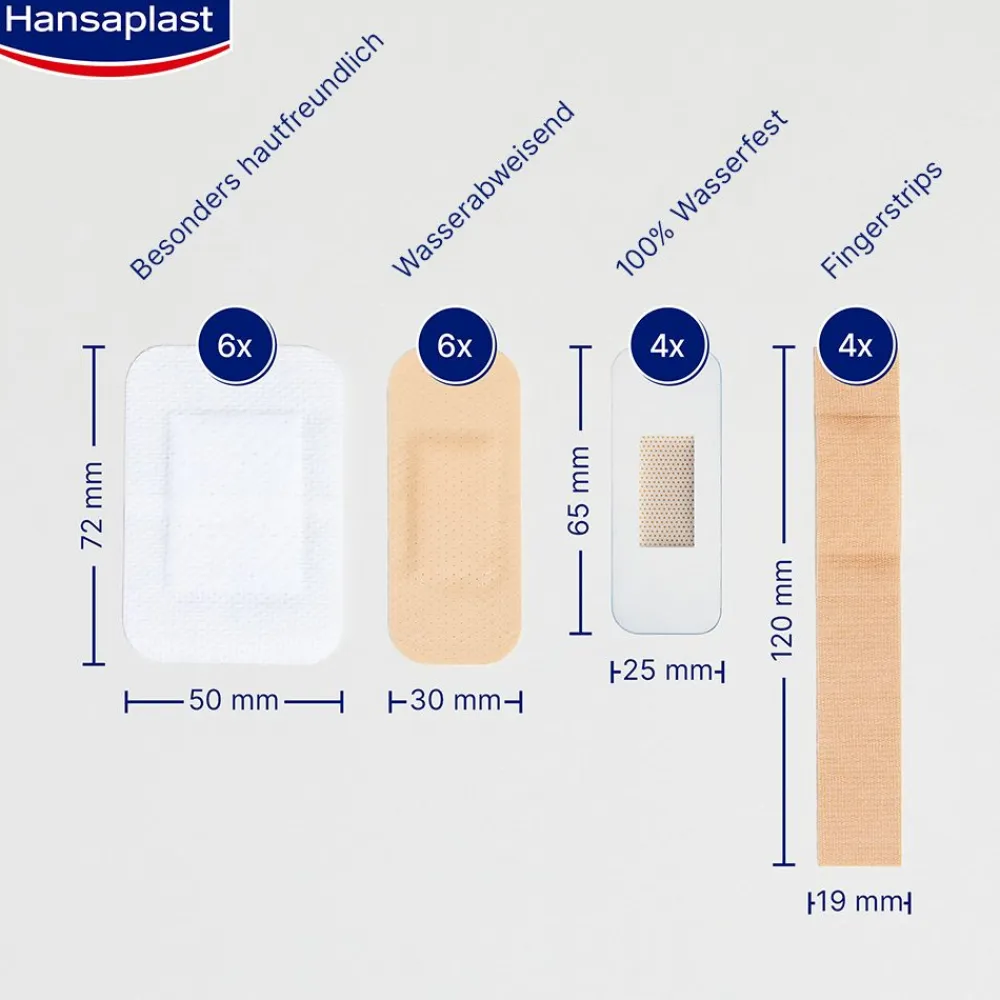 Erste Hilfe Pflaster Mix - Jetzt 20% mit dem Code hp20 sparen>Hansaplast Online