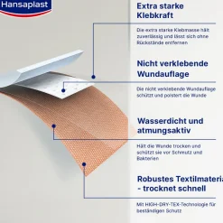 Extra Robust Pflaster | Wasserdichte Pflaster | Extra starke Textilpflaster | 16 Stk. - Jetzt 20% mit dem Code hp20 sparen><noscript><img width=