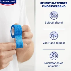 Fingerverband | Selbsthaftender Verband | Fixiert Wundauflagen | 5 m x 2,5 cm - Jetzt 20% mit dem Code hp20 sparen|Hansaplast Online