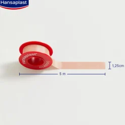 Fixierpflaster Classic | Starker Halt | Von Hand reißbar | Zur Fixierung von Wundauflagen | 5 m x 1,25 cm - Jetzt 20% mit dem Code hp20 sparen|Hansaplast New