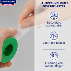 Fixierpflaster Sensitive | Hautfreundliches Verbandsmaterial | Fixiertape | 5m x 2,5 cm - Jetzt 20% mit dem Code hp20 sparen>Hansaplast Clearance