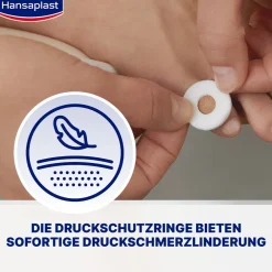 Hühneraugen-Druckschutzringe | Sofortige Schmerzlinderung | Schutz bei Hühneraugen, Hornhaut & Druckstellen | Extra weich & hautfreundlich | Selbstklebend | 20 Ringe - Jetzt 20% mit dem Code hp20 sparen|Hansaplast Best