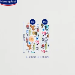 Kinderpflaster Sensitive | Sanfter Wundschutz | Heftpflaster mit Tiermotiven | 20 Stk. - Jetzt 20% mit dem Code hp20 sparen><noscript><img width=
