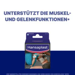 Kinesiologie Tape Schwarz | Unterstützt die Muskel- und Gelenkfunktion | Aktive Erholung | Fördert die Durchblutung | 5 cm x 5 m - Jetzt 20% mit dem Code hp20 sparen><noscript><img width=