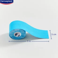 Kinesiologie Tape Blau | Unterstützt die Muskel- und Gelenkfunktion | Aktive Erholung | Fördert die Durchblutung | 5 cm x 5 m - Jetzt 20% mit dem Code hp20 sparen><noscript><img width=