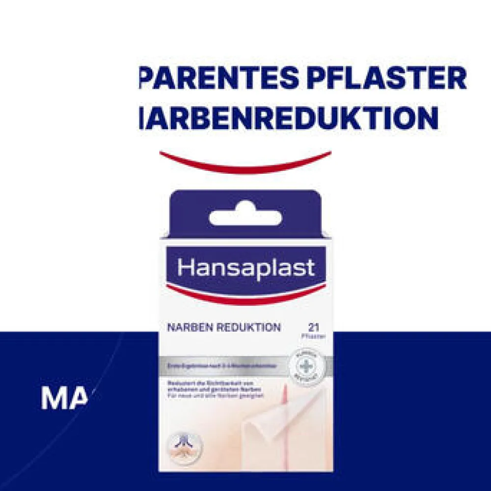 Narben Reduktion XL | Pflaster für Narben | Wasserfeste Narbenpflaster | 21 Stk. - Jetzt 20% mit dem Code hp20 sparen>Hansaplast Hot
