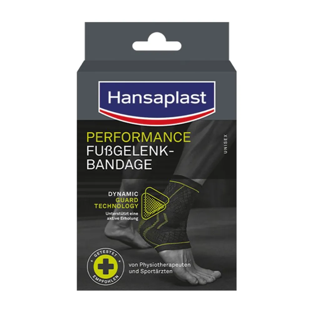 Performance Fußgelenkbandage S/M | Schützende Sportbandage | Fußgelenkbandage | Flexibel - Jetzt 20% mit dem Code hp20 sparen>Hansaplast New