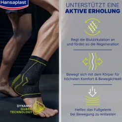 Performance Fußgelenkbandage S/M | Schützende Sportbandage | Fußgelenkbandage | Flexibel - Jetzt 20% mit dem Code hp20 sparen>Hansaplast New