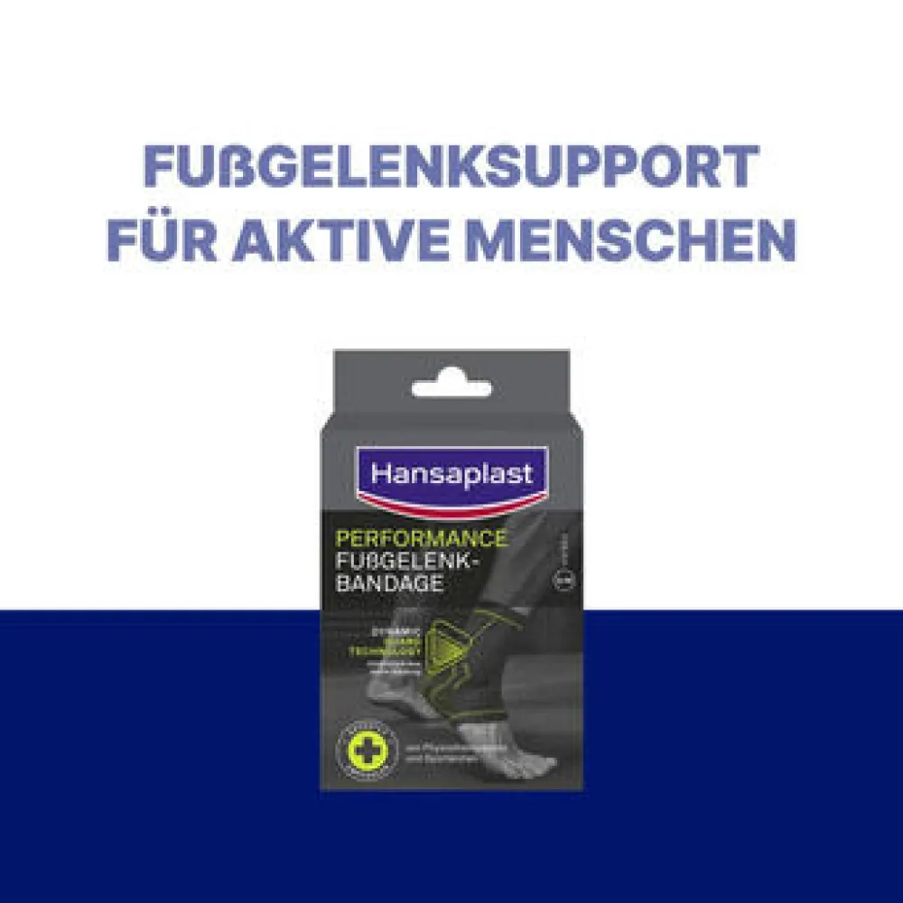 Performance Fußgelenkbandage S/M | Schützende Sportbandage | Fußgelenkbandage | Flexibel - Jetzt 20% mit dem Code hp20 sparen>Hansaplast New