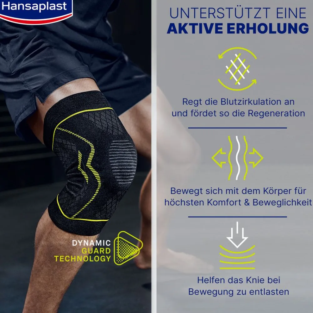 Performance Kniebandage L/XL | Schützende Sportbandage | Knieschoner | Flexible Bandage - Jetzt 20% mit dem Code hp20 sparen|Hansaplast Outlet