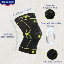 Performance Kniebandage L/XL | Schützende Sportbandage | Knieschoner | Flexible Bandage - Jetzt 20% mit dem Code hp20 sparen|Hansaplast Outlet