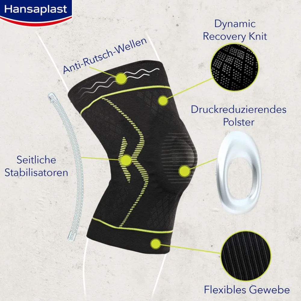 Performance Kniebandage L/XL | Schützende Sportbandage | Knieschoner | Flexible Bandage - Jetzt 20% mit dem Code hp20 sparen|Hansaplast Outlet