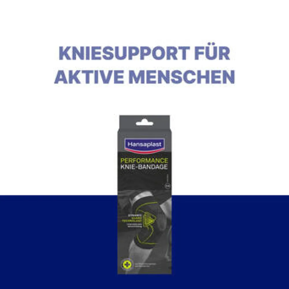Performance Kniebandage L/XL | Schützende Sportbandage | Knieschoner | Flexible Bandage - Jetzt 20% mit dem Code hp20 sparen|Hansaplast Outlet