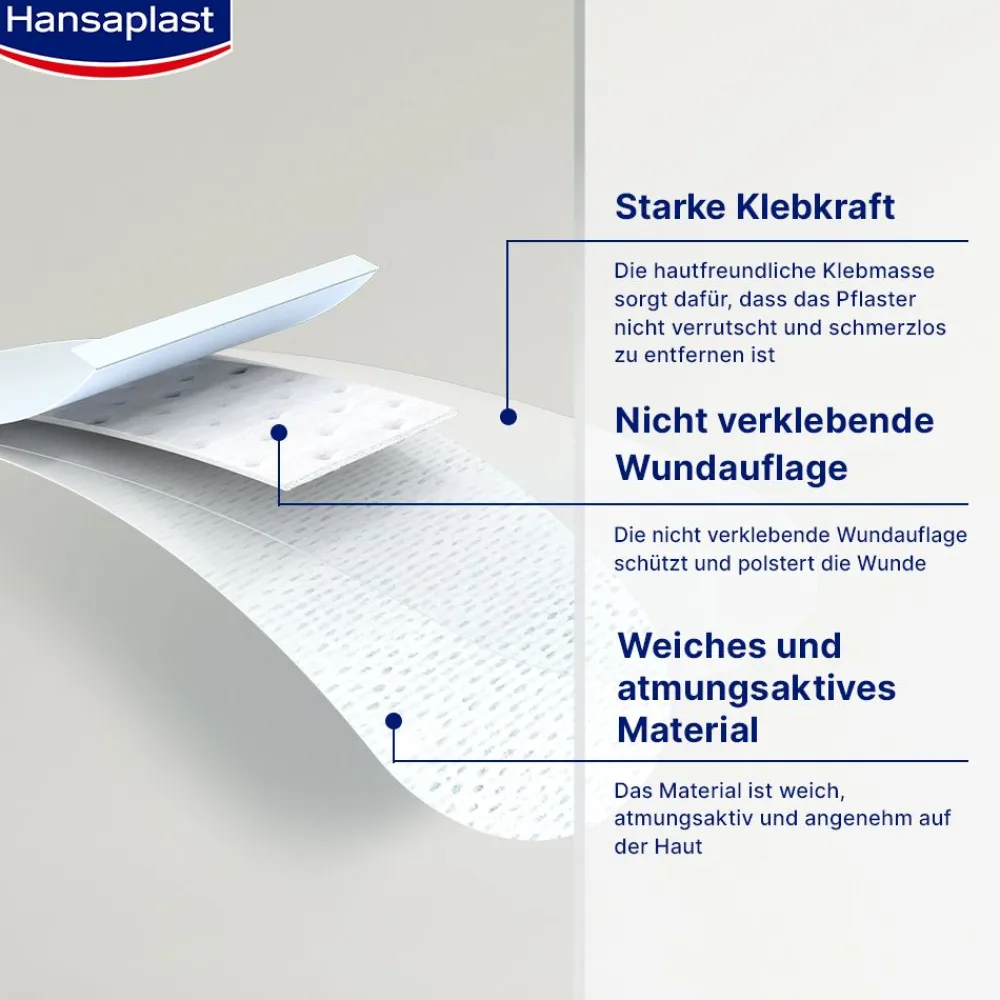 Sensitive Pflaster | Pflaster für empfindliche Haut | Schonender Wundschutz | 40 Stk. - Jetzt 20% mit dem Code hp20 sparen|Hansaplast New