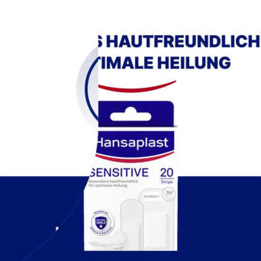 Sensitive Pflaster | Pflaster für empfindliche Haut | Schonender Wundschutz | 40 Stk. - Jetzt 20% mit dem Code hp20 sparen|Hansaplast New