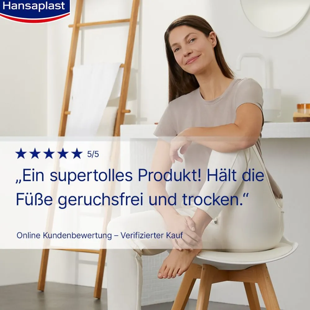 Silver Active Fußdeo | Fußspray gegen Fußgeruch & Schweißfüße | 72h-Schutz - Jetzt 20% mit dem Code hp20 sparen>Hansaplast Discount