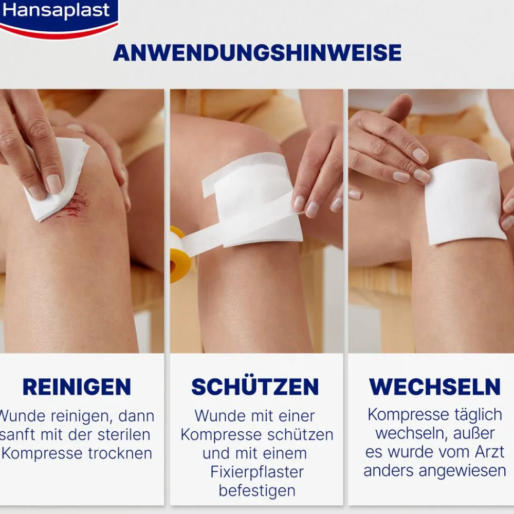 Soft Kompresse 7.5x7.5cm10 Stück - Jetzt 20% mit dem Code hp20 sparen>Hansaplast Clearance