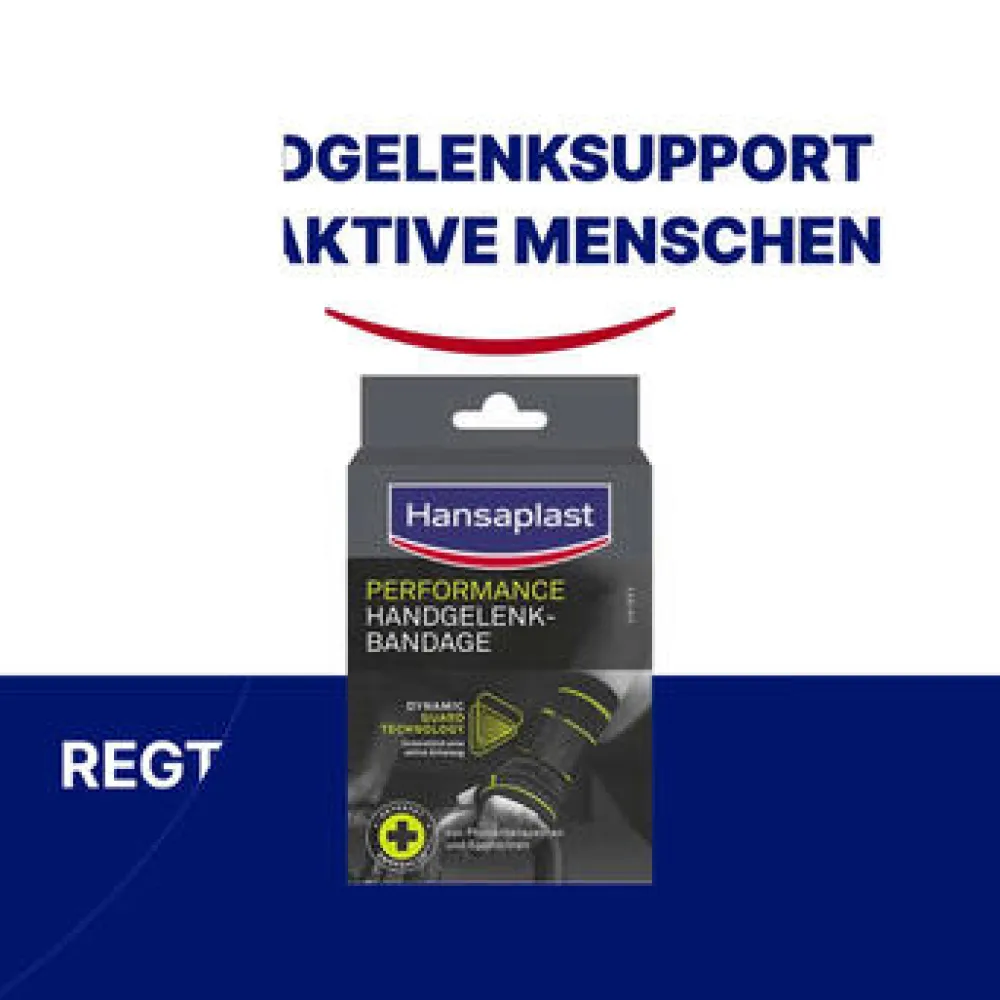 Sport Handgelenkbandage S/M | Schützende Sportbandage | Handgelenkschoner | Flexibel - Jetzt 20% mit dem Code hp20 sparen|Hansaplast Online