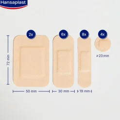 Universal Wundpflaster | Wasserabweisend | Starke Klebkraft | Nicht verklebende Wundauflage | Atmungsaktive Universal Pflaster | 20 Stück - Jetzt 20% mit dem Code hp20 sparen|Hansaplast Sale