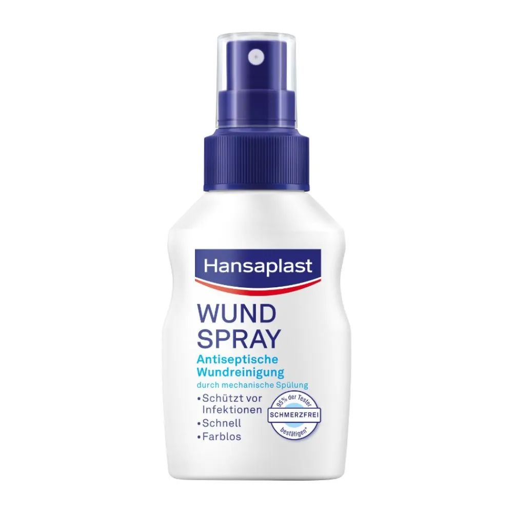 Wundspray | Antiseptische Reinigung | Schützt die Wunde | Einfache Wundreinigung - Jetzt 20% mit dem Code hp20 sparen>Hansaplast Outlet