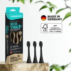 Aufsteckbürsten ECO VIBE 3 AllBlack|happybrush Discount