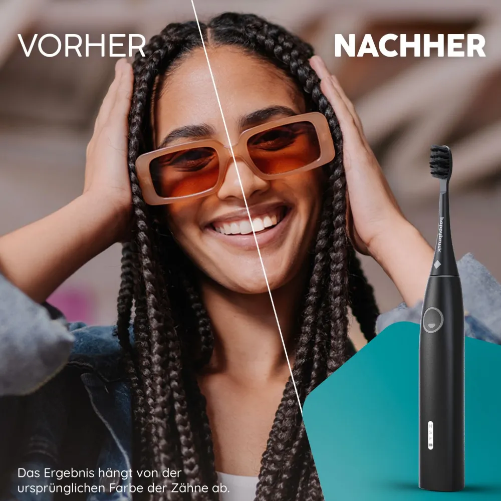 Aufsteckbürsten ECO VIBE 3 AllBlack|happybrush Discount