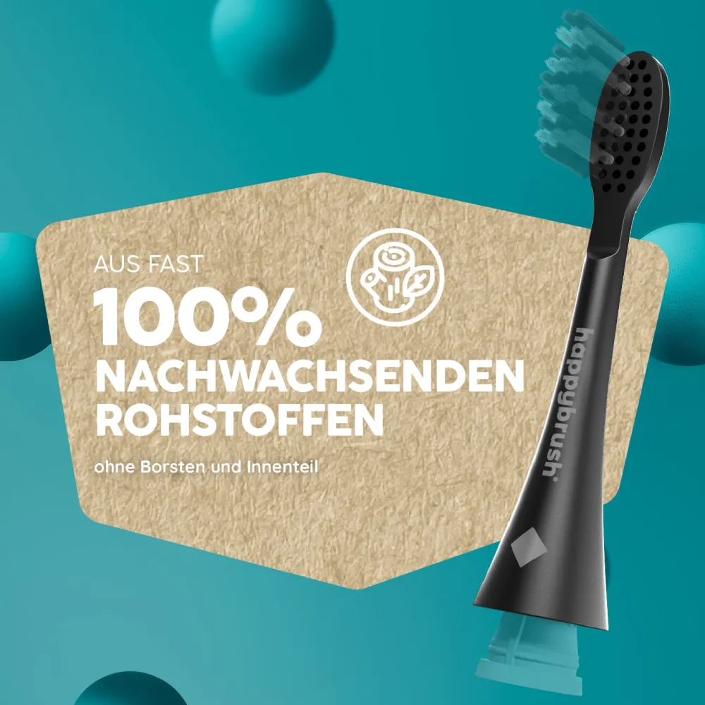 Aufsteckbürsten ECO VIBE 3 AllBlack|happybrush Discount