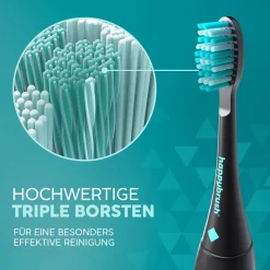 Aufsteckbürsten ECO VIBE 3 Black-Mint|happybrush Sale