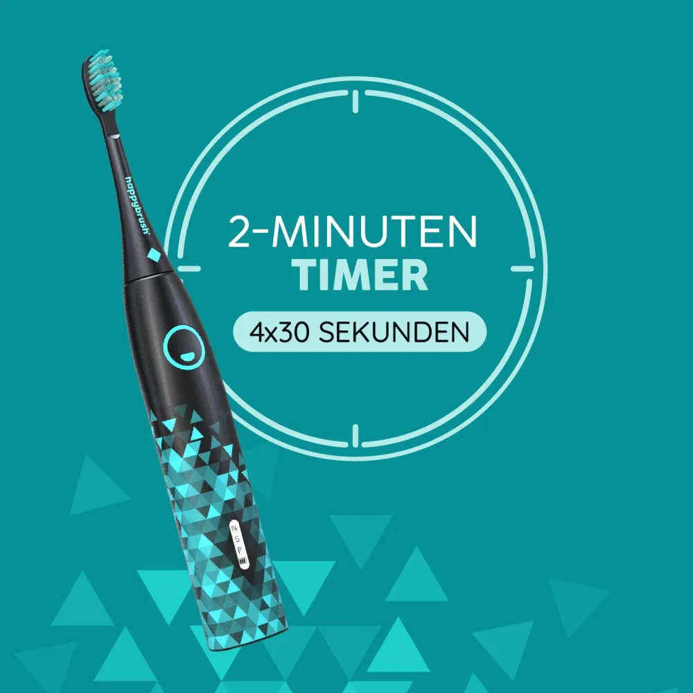 Schallzahnbürste Eco VIBE 3 Black-Mint | Set>happybrush New