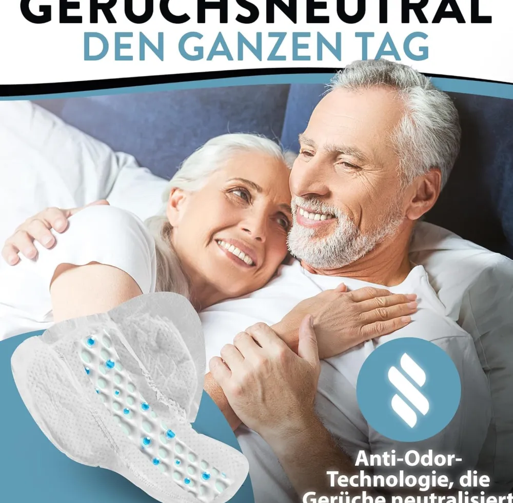 Harmony Care® Inkontinenzeinlagen für Männer - diskrete Einlagen bei Blasenschwäche für Herren| Discount