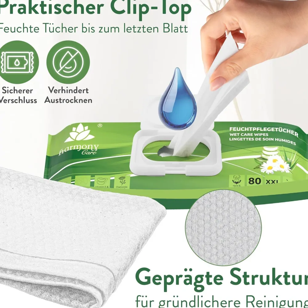 Harmony Care® Premium Feuchttücher für Erwachsene - XXL extra dick> Best