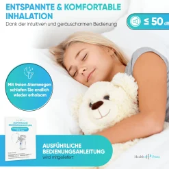 ® Inhalationsgerät – Tragbarer, Reisetauglicher Inhalator für Erwachsene & Kinder|Health Press New