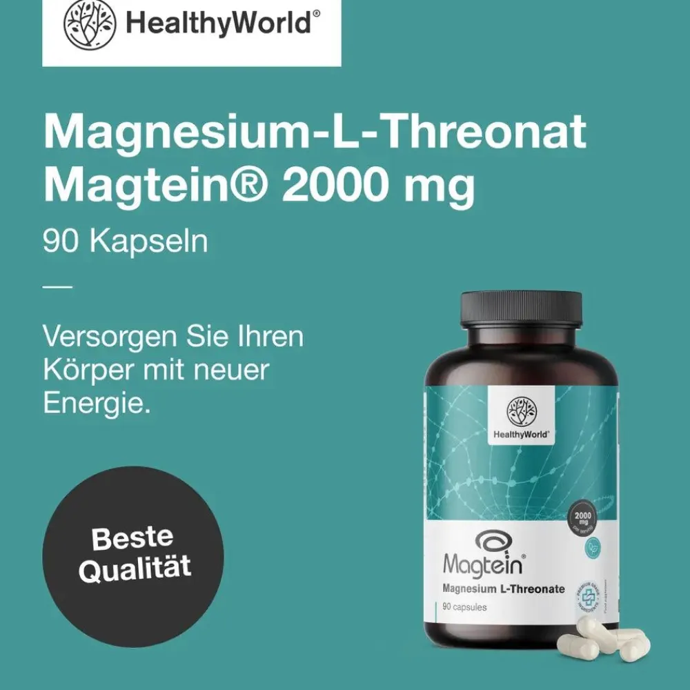 HealthyWorld Magnesium L-Threonat Magtein® 2000 mg|
