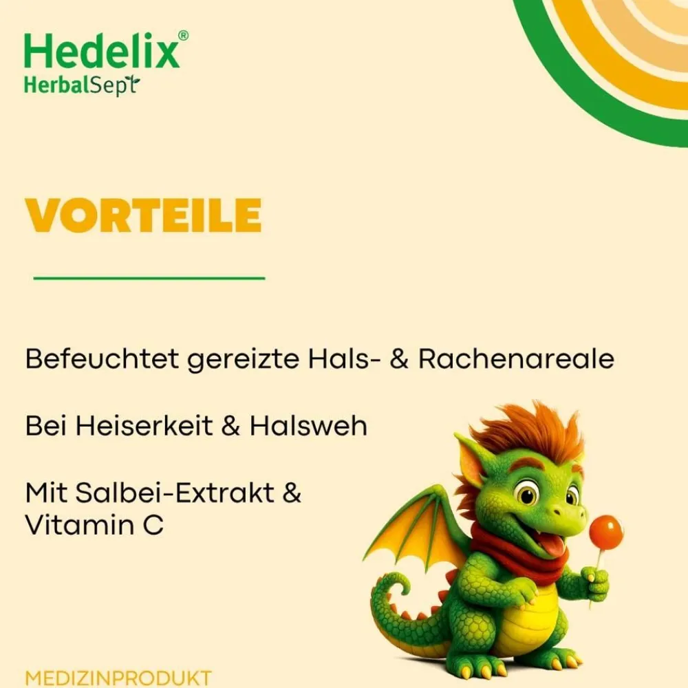 Hedelix HerbalSept Hals Lutscher Kids> Hot
