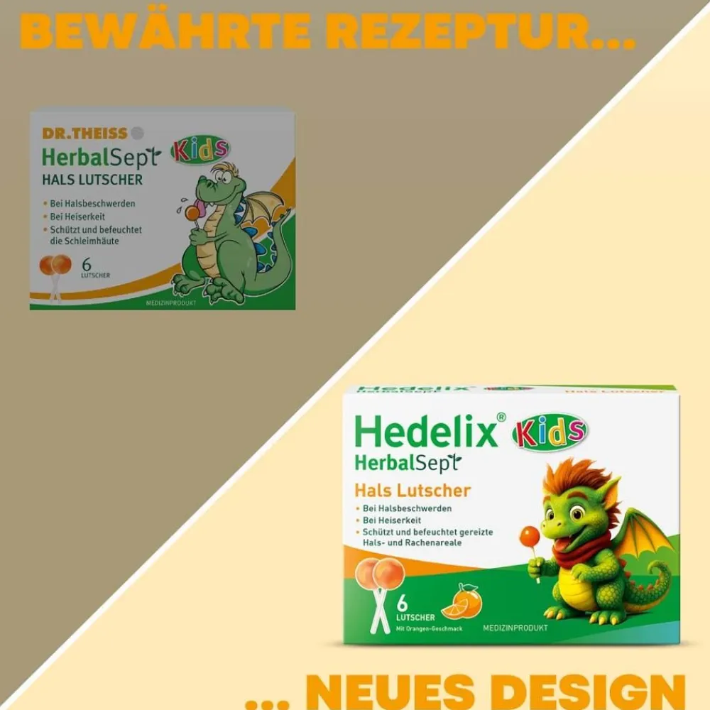 Hedelix HerbalSept Hals Lutscher Kids> Hot
