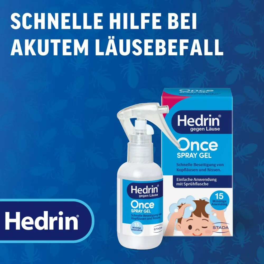 ® Once Liquid Spray - Schnelle Hilfe bei akutem Läusebefall>Hedrin Online