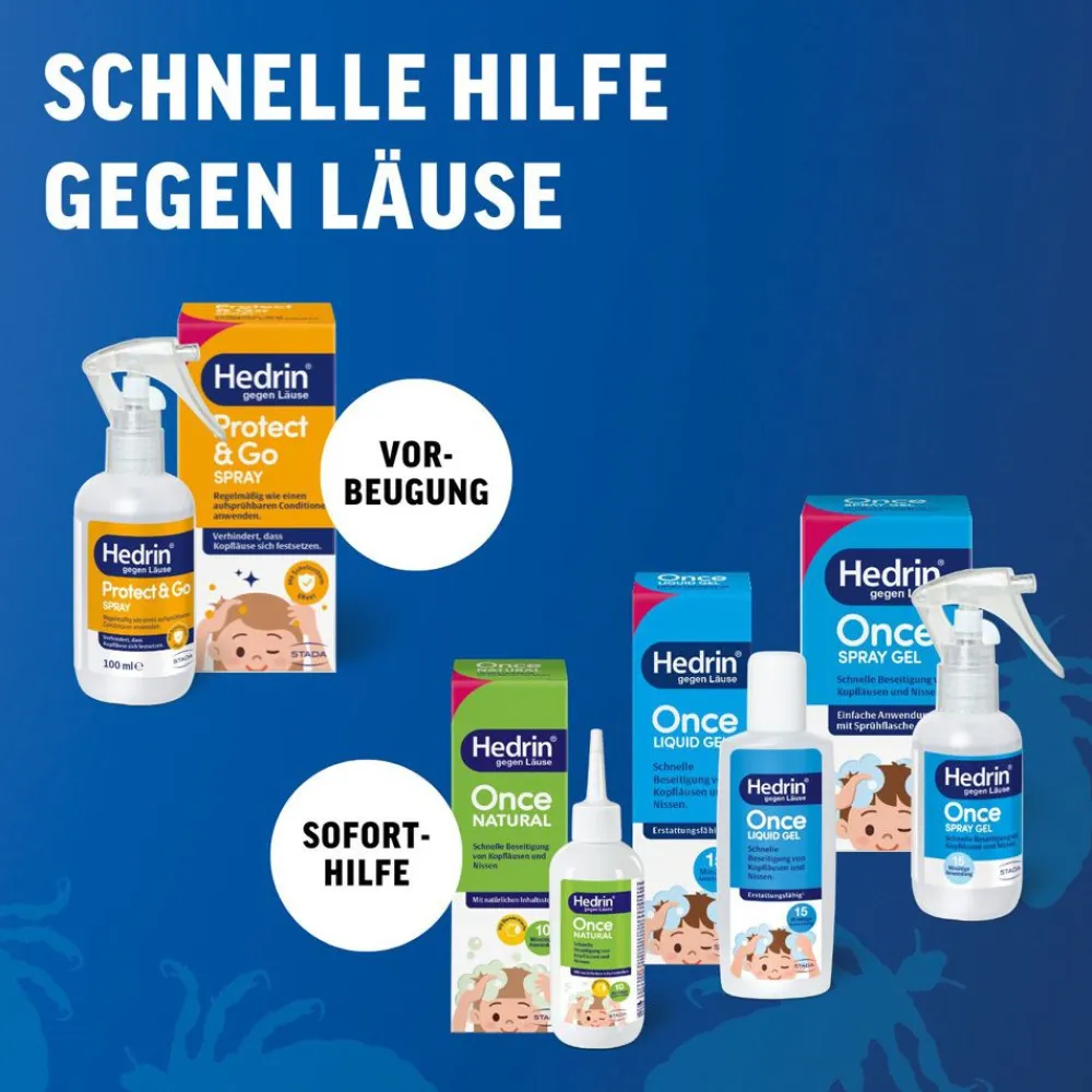 ® Once Liquid Spray - Schnelle Hilfe bei akutem Läusebefall>Hedrin Online