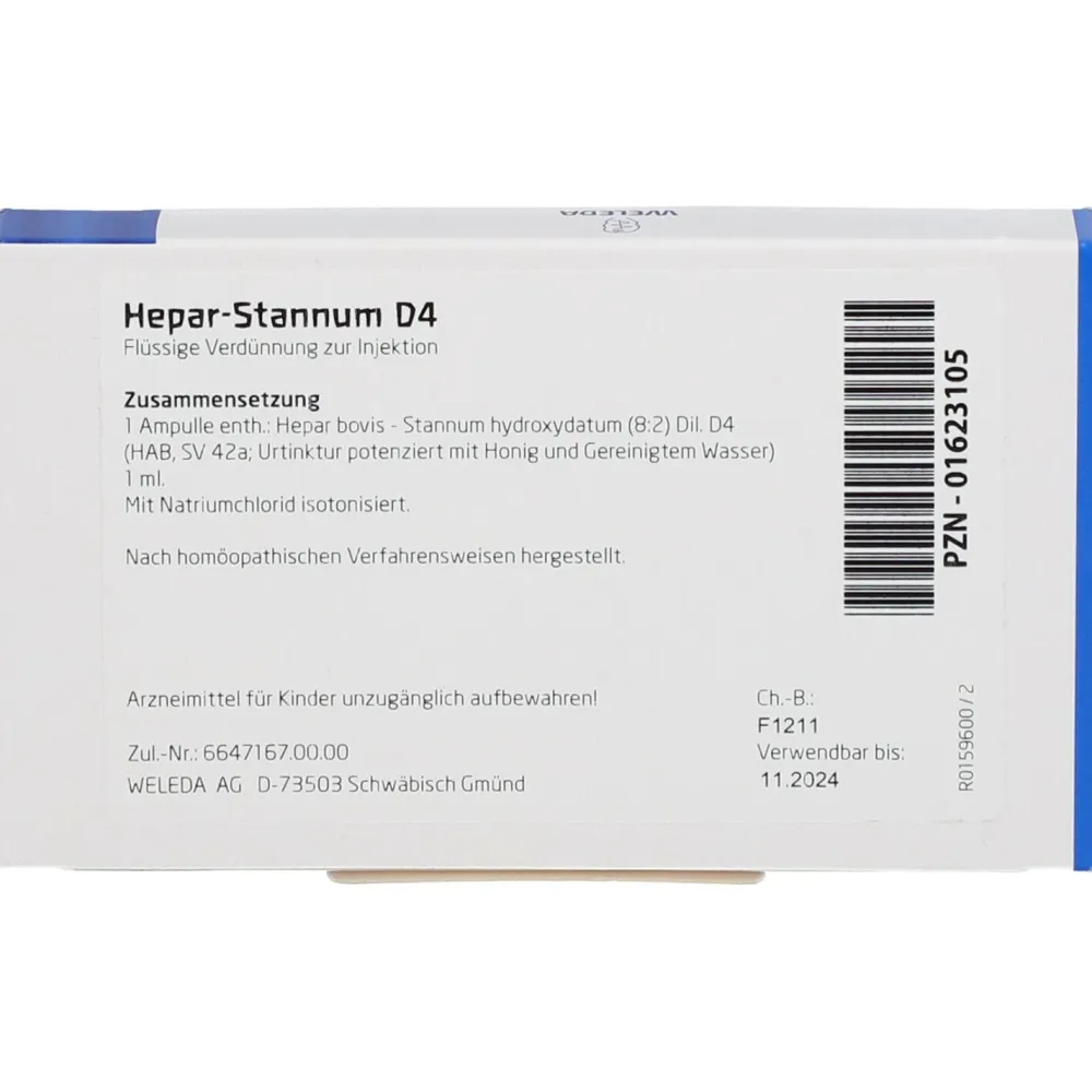 Hepar Stannum D4|WELEDA Outlet
