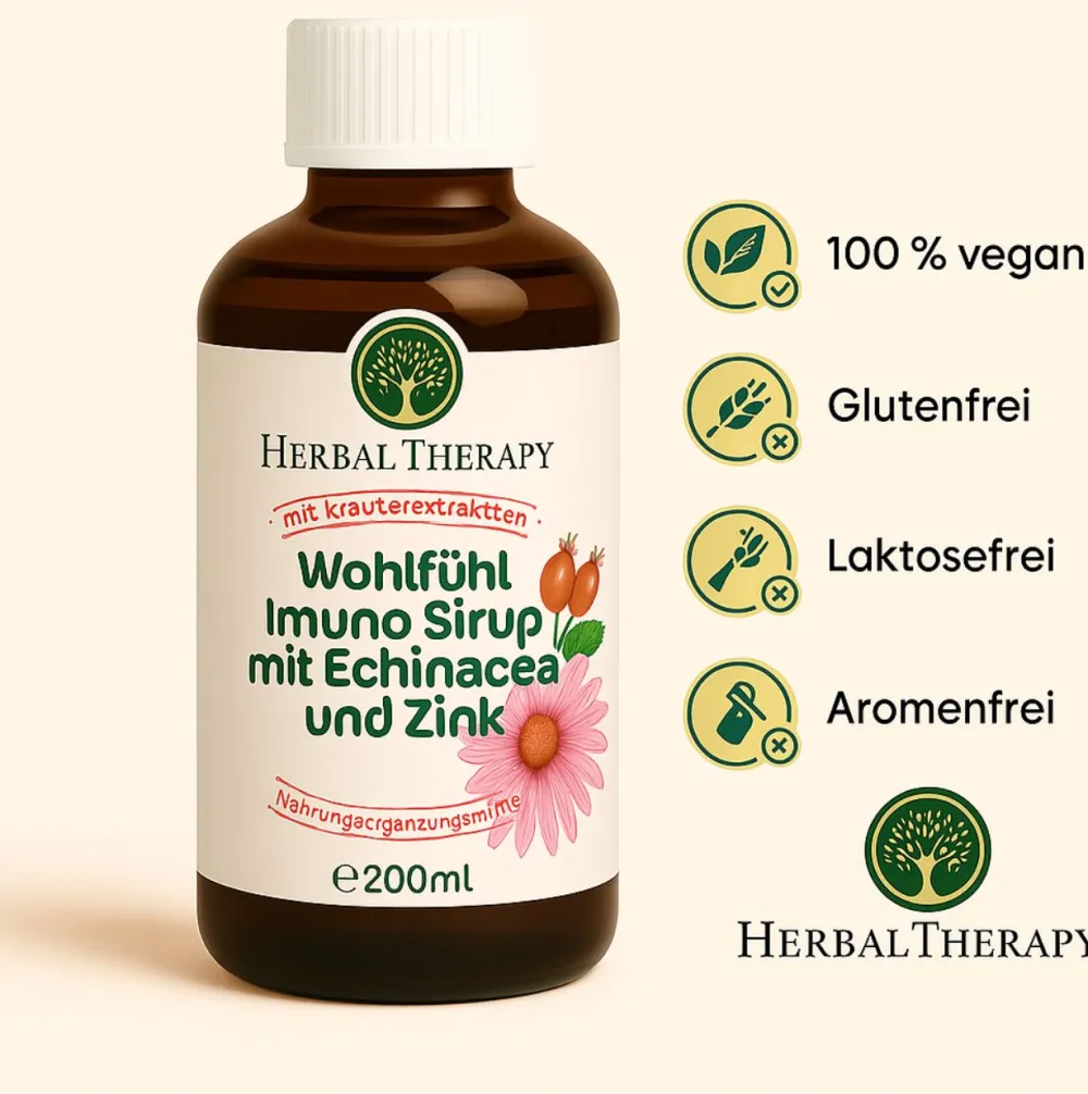Herbal Therapy Wohlfühl -Imuno-Sirup mit Echinacea und Zink| Outlet
