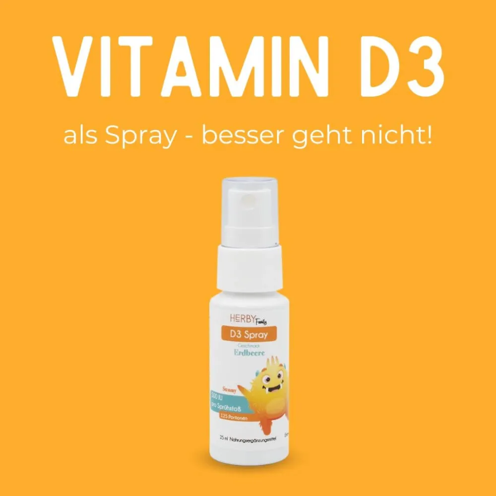 Herby Family® Vitamin D3 Spray für Kinder ab 3 Jahren| Sale
