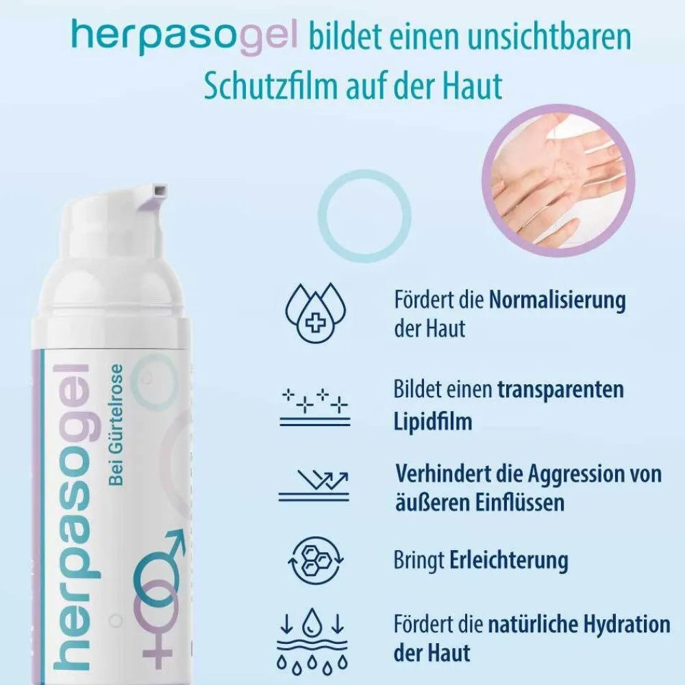 Herpasogel bei Gürtelrose | Fördert die Normalisierung der Haut bei Herpes zoster> Hot