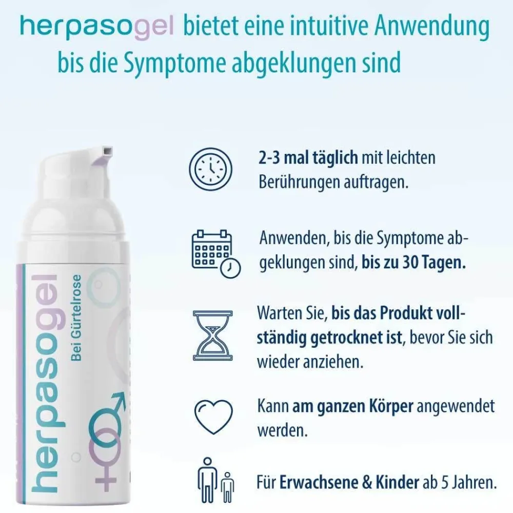 Herpasogel bei Gürtelrose | Fördert die Normalisierung der Haut bei Herpes zoster> Hot