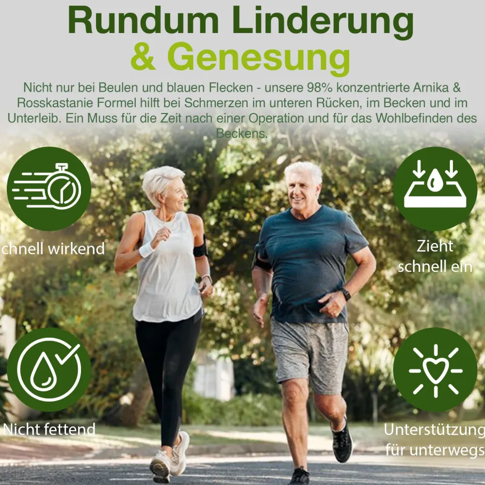 H4H Naturals® Arnika Salbe & Pferdesalbe Gel Linderung bei Knie, Gelenk, Nacken & Muskel> Clearance
