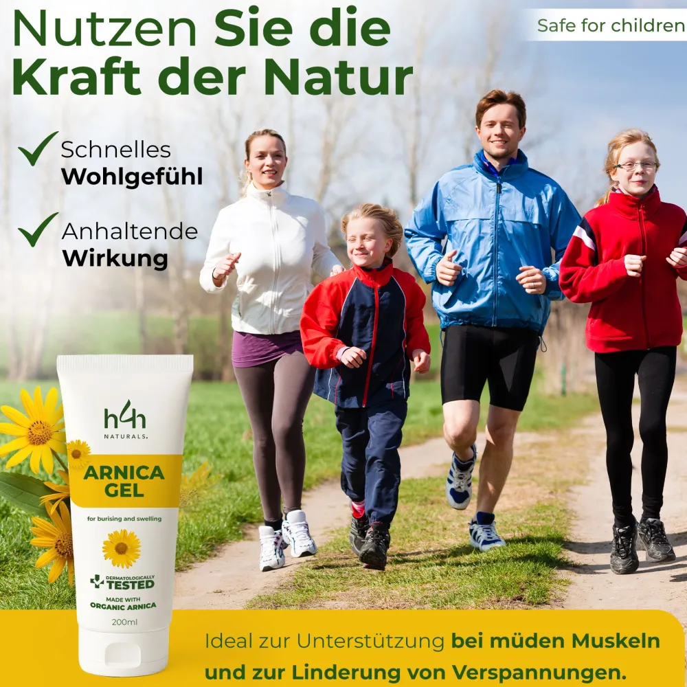 H4H Naturals® Arnika Salbe & Pferdesalbe Gel Linderung bei Knie, Gelenk, Nacken & Muskel> Clearance