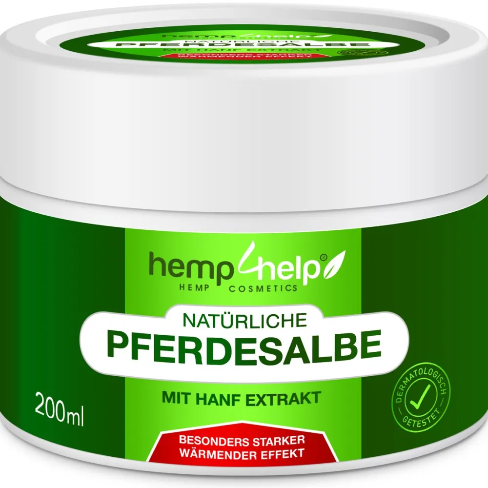 H4H Naturals® Pferdesalbe Extra Stark mit Bio CBD Linderung bei Knie, Gelenk, Nacken & Muskel> Discount