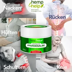 H4H Naturals® Pferdesalbe Extra Stark mit Bio CBD Linderung bei Knie, Gelenk, Nacken & Muskel> Discount