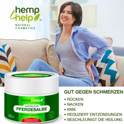 H4H Naturals® Pferdesalbe Extra Stark mit Bio CBD Linderung bei Knie, Gelenk, Nacken & Muskel><noscript><img width=