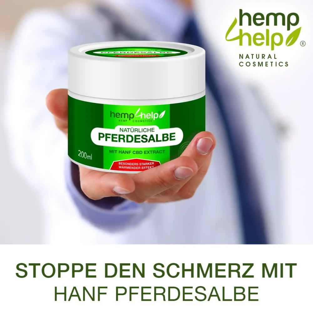 H4H Naturals® Pferdesalbe Extra Stark mit Bio CBD Linderung bei Knie, Gelenk, Nacken & Muskel> Discount
