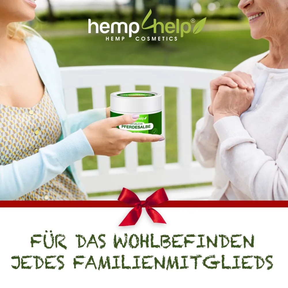 H4H Naturals® Pferdesalbe Extra Stark mit Bio CBD Linderung bei Knie, Gelenk, Nacken & Muskel> Discount